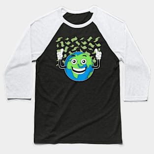 Planet Money - Space Explorer Astronaut Funny Cosmonaut Cash Baseball T-Shirt